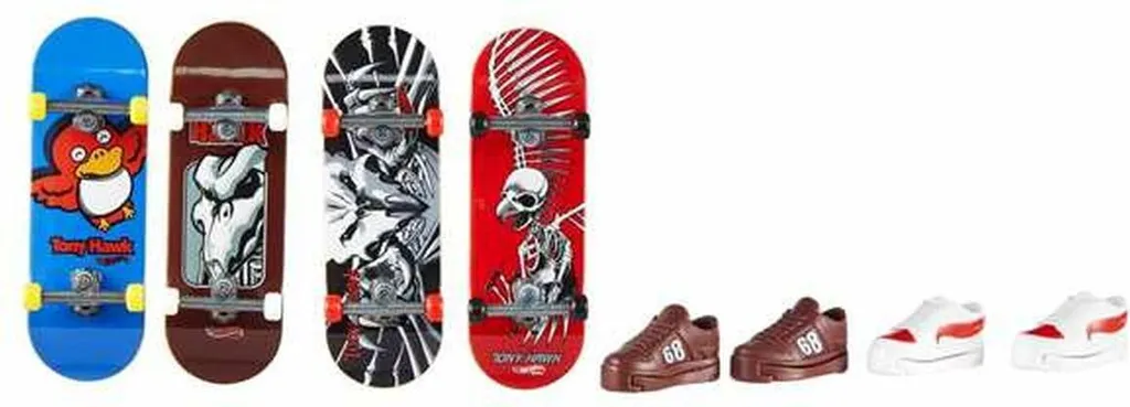 Lot de 8 Skateboard de Doigt Hot Wheels Fingerboard avec Grip Adhésif
