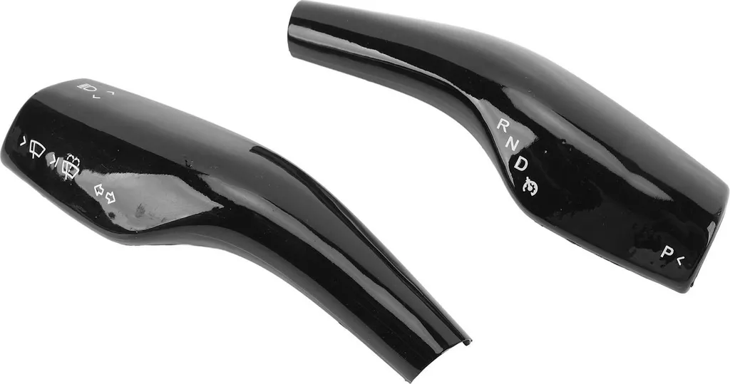 1 coppia di coperture per le leve dello sterzo, a prova di deformazione, protezione decorativa del cambio per veicoli, nero lucido