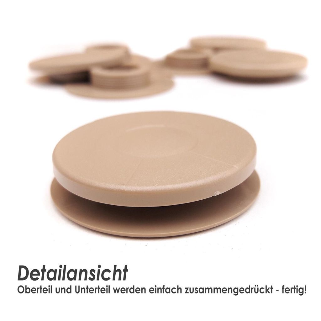 Fußmatten Befestigung Mercedes (beige) 4-teilig Clips Produktbild 
