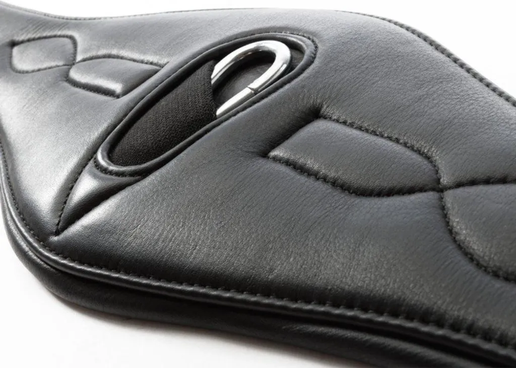 Sangle anatomique Comfort Elast cuir noir 115cm haute flexibilité pro