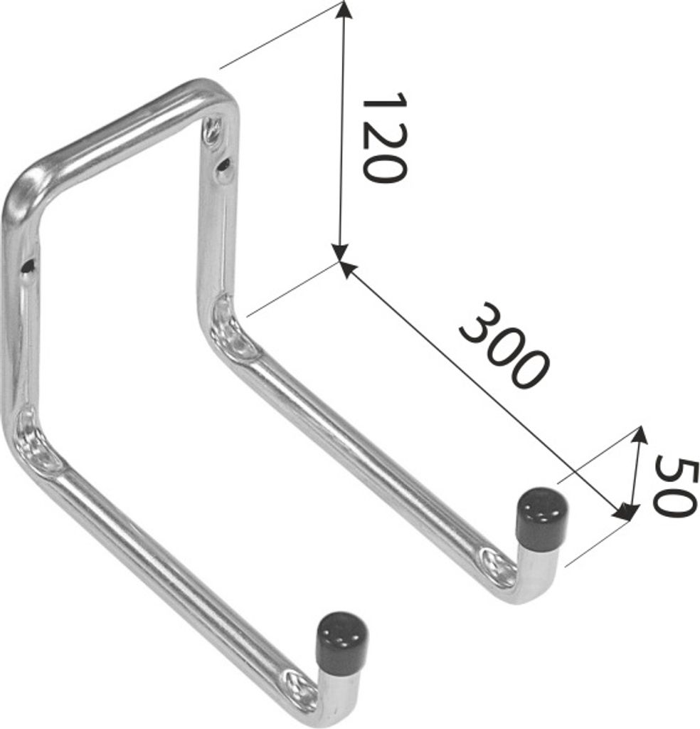 Velano - Garagen haken, Wandhaken, Garagehalter, Produktbild 