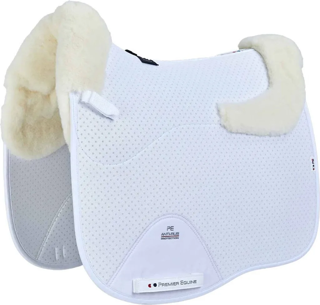Tapis de selle dressage respirant en laine mérinos Premier Equine CC