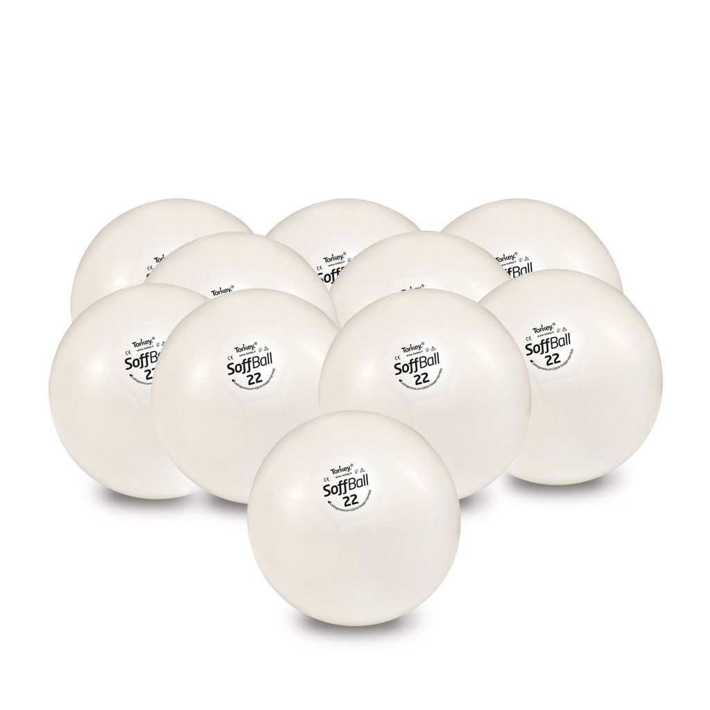 10x Pezzi Soffball MAXAFE 22cm Ø - biały Zdjęcie produktu 