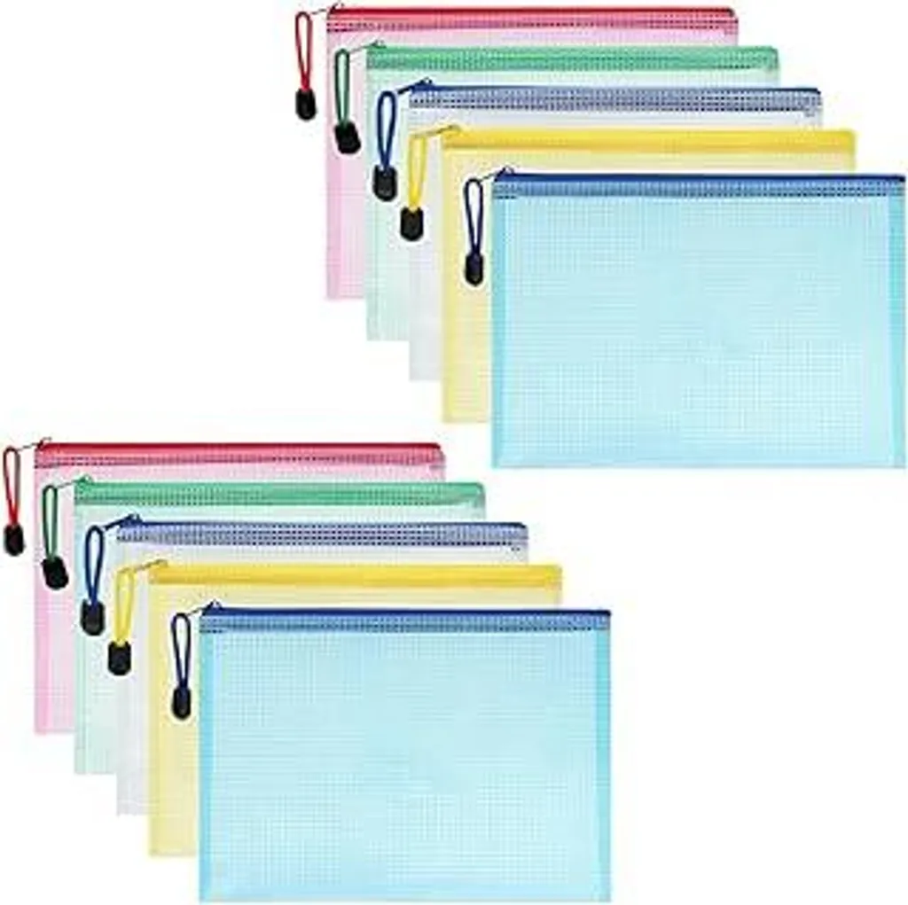 Organizzatore Viaggio A4 Gentpovth 5 Colori Buste Impermeabili Zip