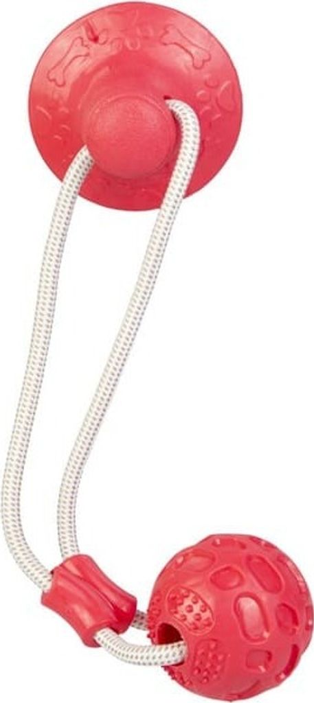 Hundespielzeug - Spielball mit Seil - ca. 39 cm