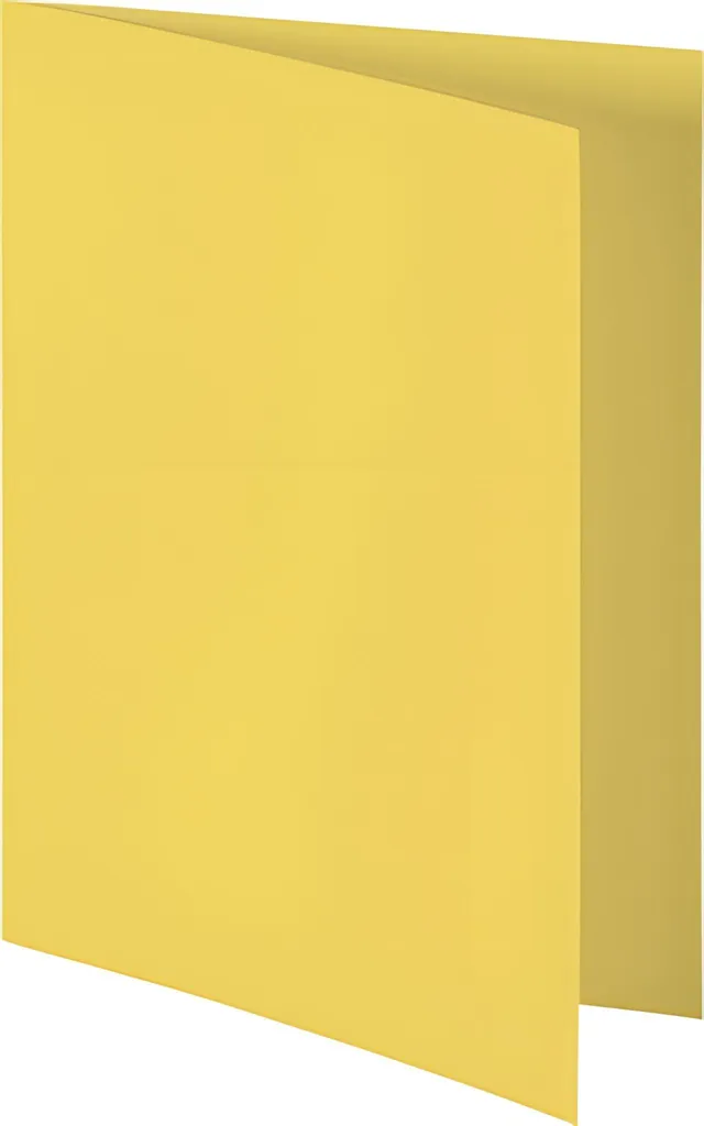Carte de vœux double A6 jaune d'or Heyda pour faire-part personnalisés