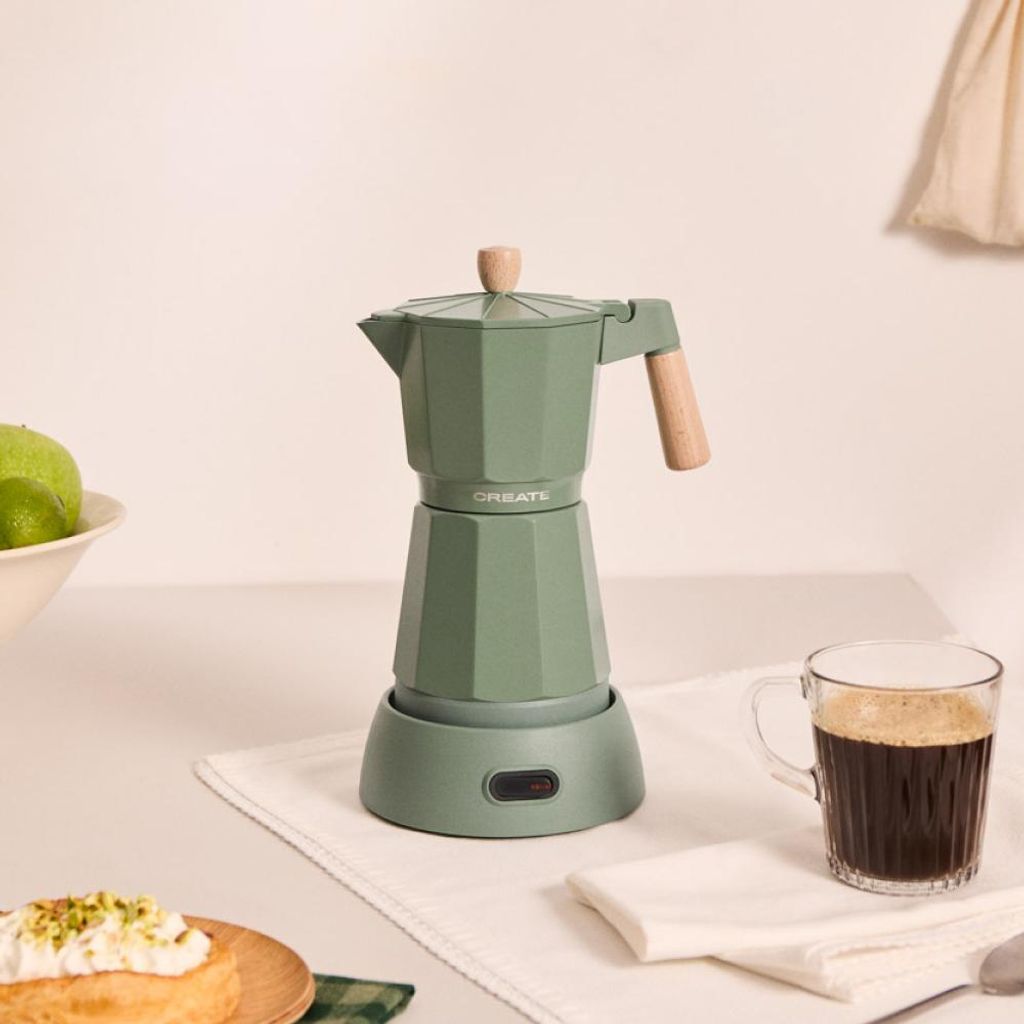 THERA MOKA ELECTRIC - Elektrische Espressokanne mit Warmhaltefunktion