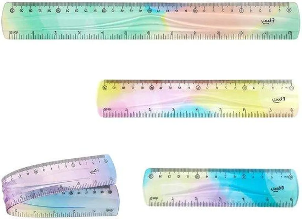 Lot de 3 règles flexibles pour dessin technique et mesures sur courbes