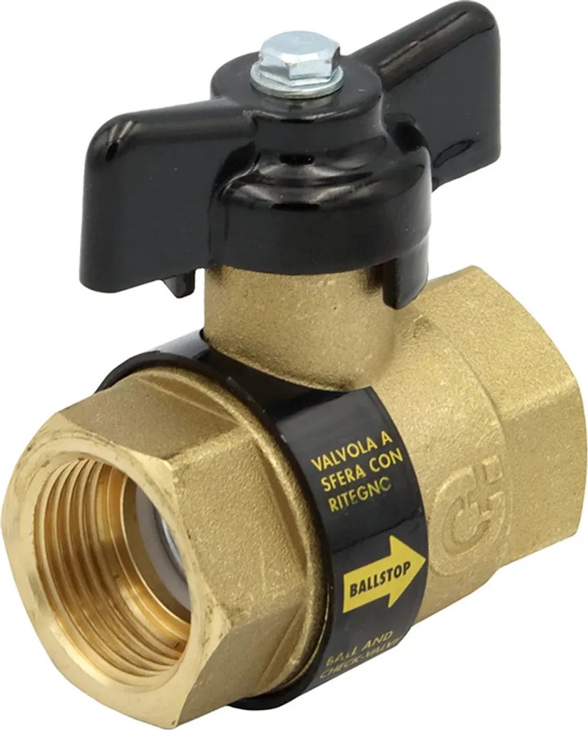 Vanne de coupure 3/4 pouce pour circuit d'eau avec poignée de précision