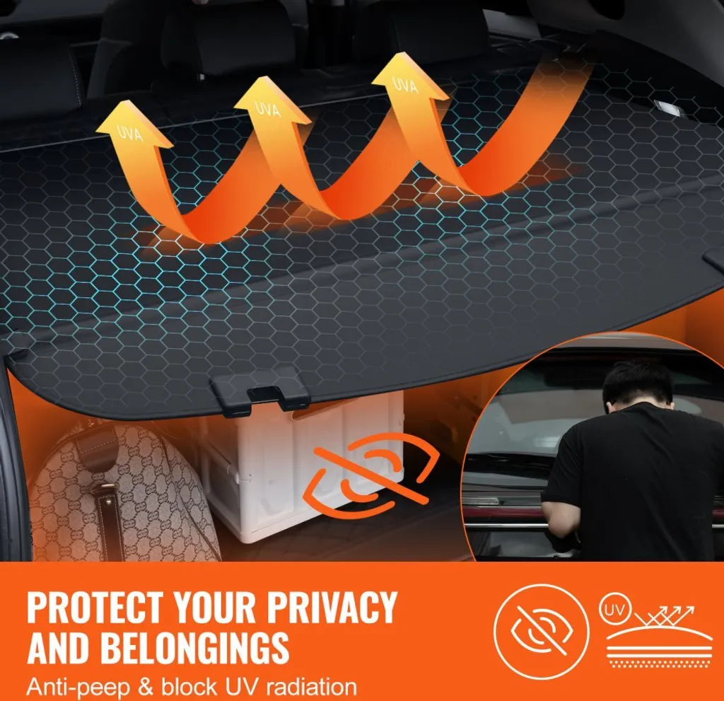 Cache-bagages extensible Mazda CX-5 - Toile robuste à fixation facile - 3