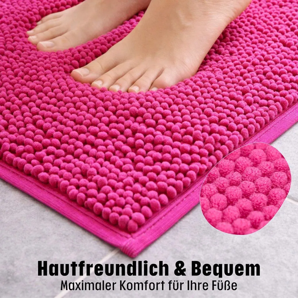 Tapis de bain pour douche d'angle rose : confort et sortie sécurisée