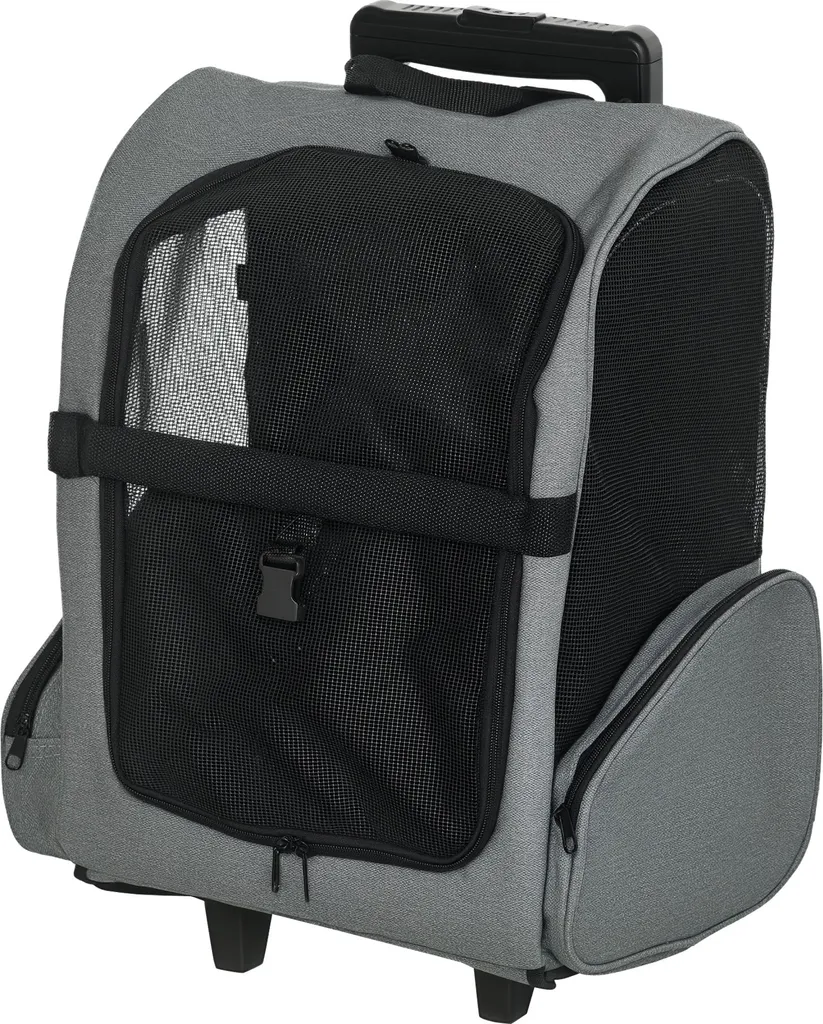 Sac à Dos Chariot pour Petit Chien et Chat Trolley de Voyage Polyvalent