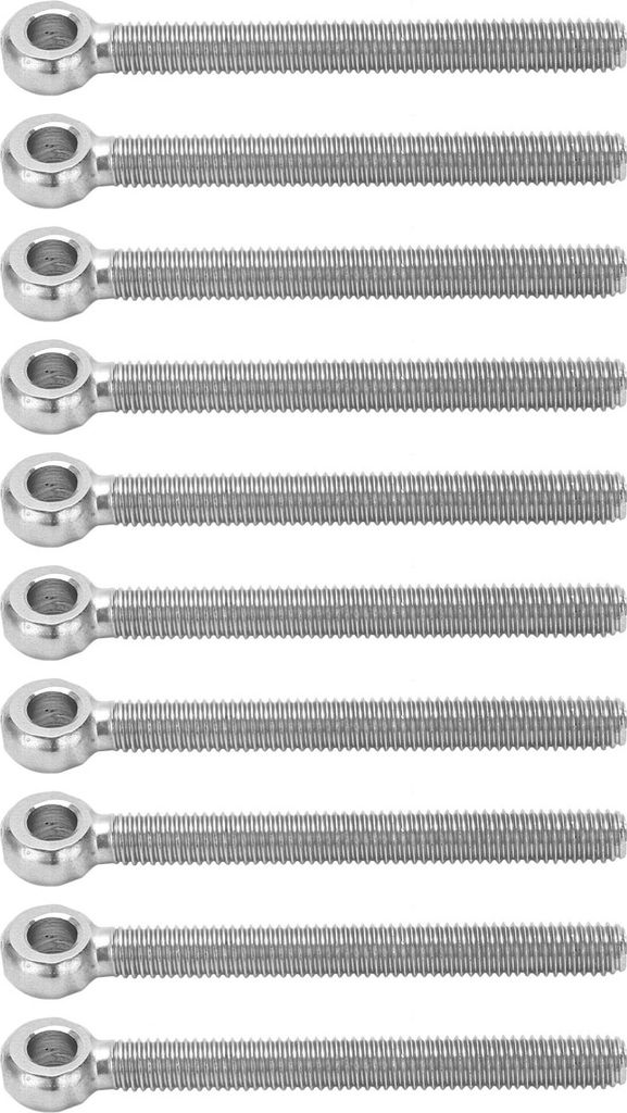 10Stk Augenschrauben 304 Edelstahl M6x60 Schrauben Haken zum Anziehen Verbinden