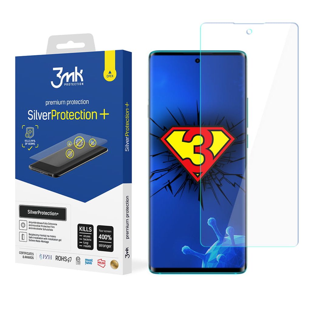 3mk Display Antimikrobielle Schutzfolie SilverProtection+ für TCL 20 PRO 5G 0,21mm Self-Heal