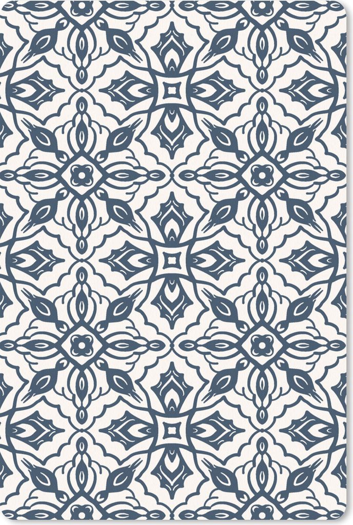 MuchoWow Mauspad Mousepad Muster - Mandala - Blau 40x60 cm - Mousepads - Maus Mat - Pad - Mausunterlage - Schreibtisch Accesoire