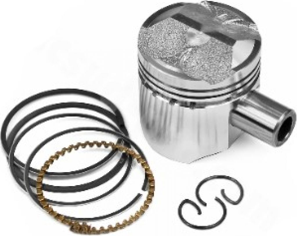 Kolben komplett TNT 50ccm D: 38,9mm inkl. Ringe Bolzen Clips für Piaggio 4-Takt Zip / Fly / Vespa ET4 ( 2 Ventile )