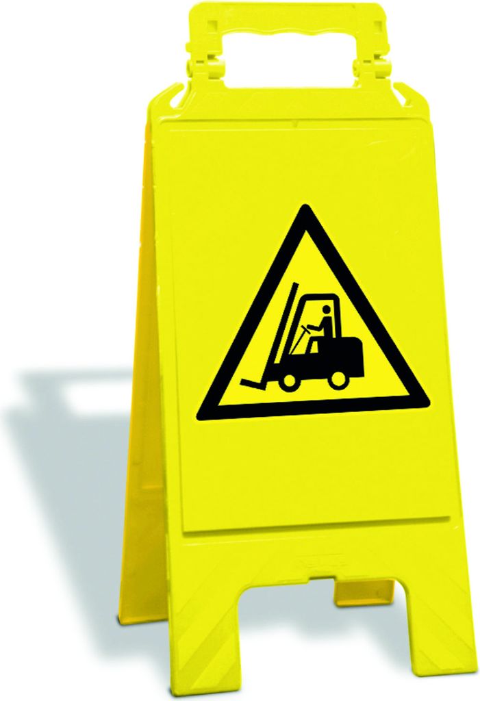 Warnaufsteller Warn-Gelb ''STAPLER'' 600 x 275 x 270 mm