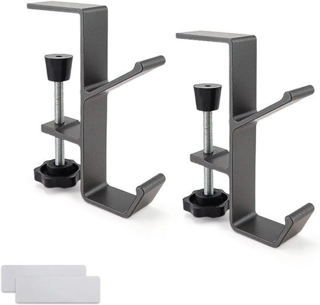 Supports de table réglables noirs lot de 2, finis les sols inégaux