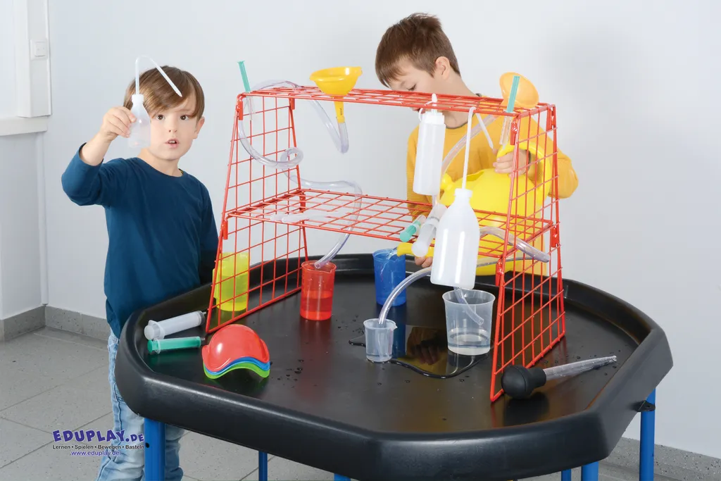 Support EDUPLAY rouge pour bacs d'eau - Référence 160270 solide