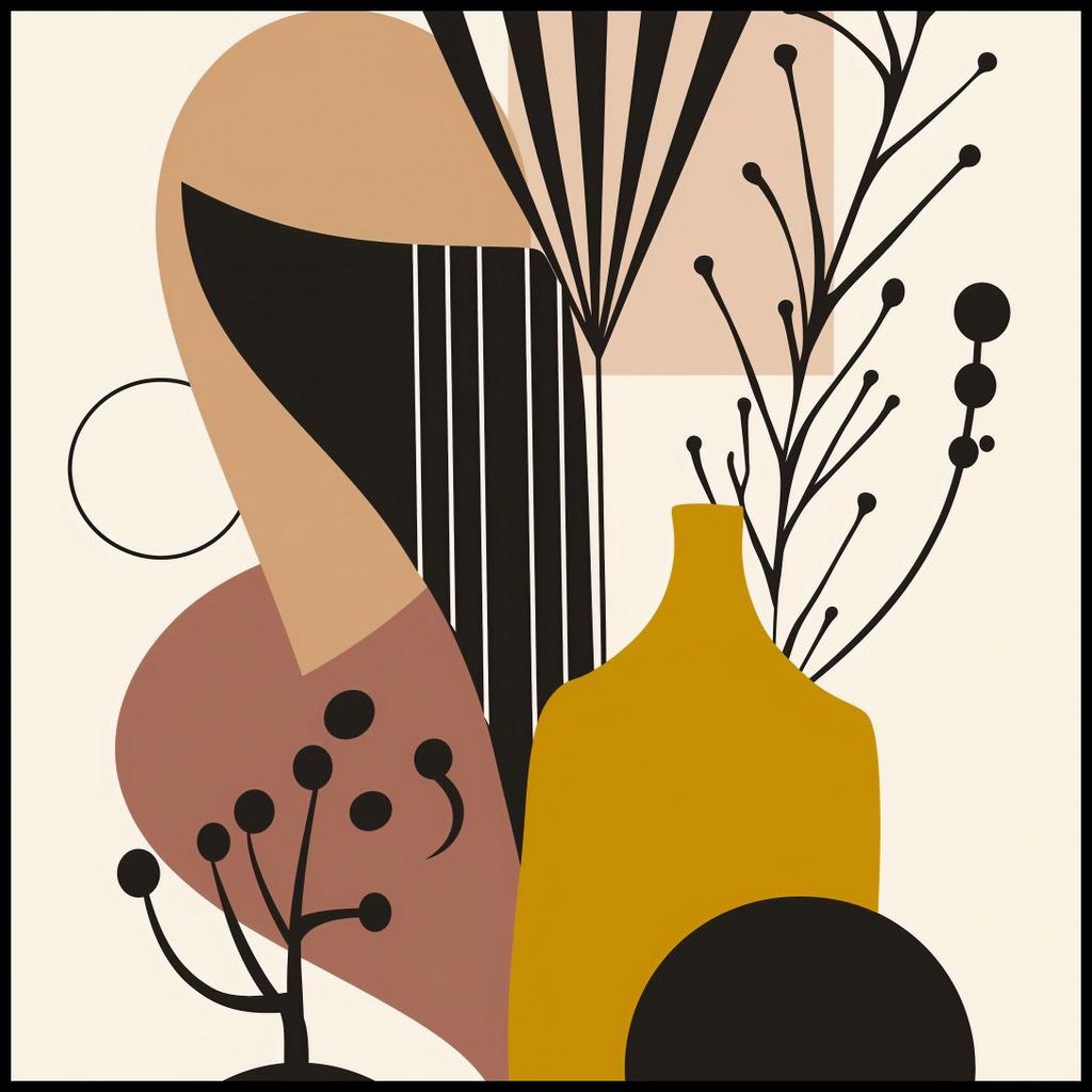 Plakat 100x100cm Collage Motiv