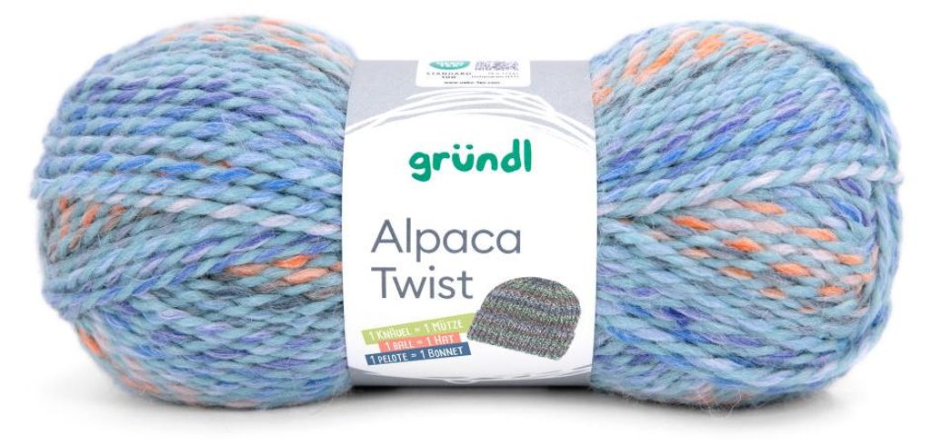Gründl Wolle Alpaca Twist 100 g blau-orange