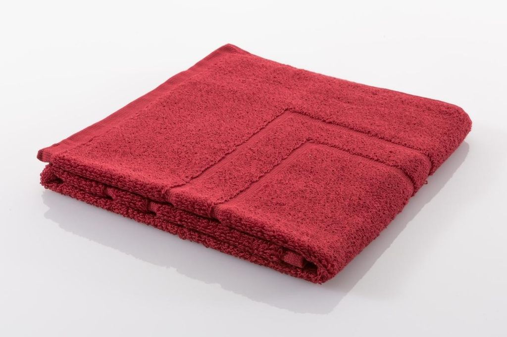 Gözze Frottierserie Sylt uni bordeaux Waschhandschuh 16 cm x 21 cm