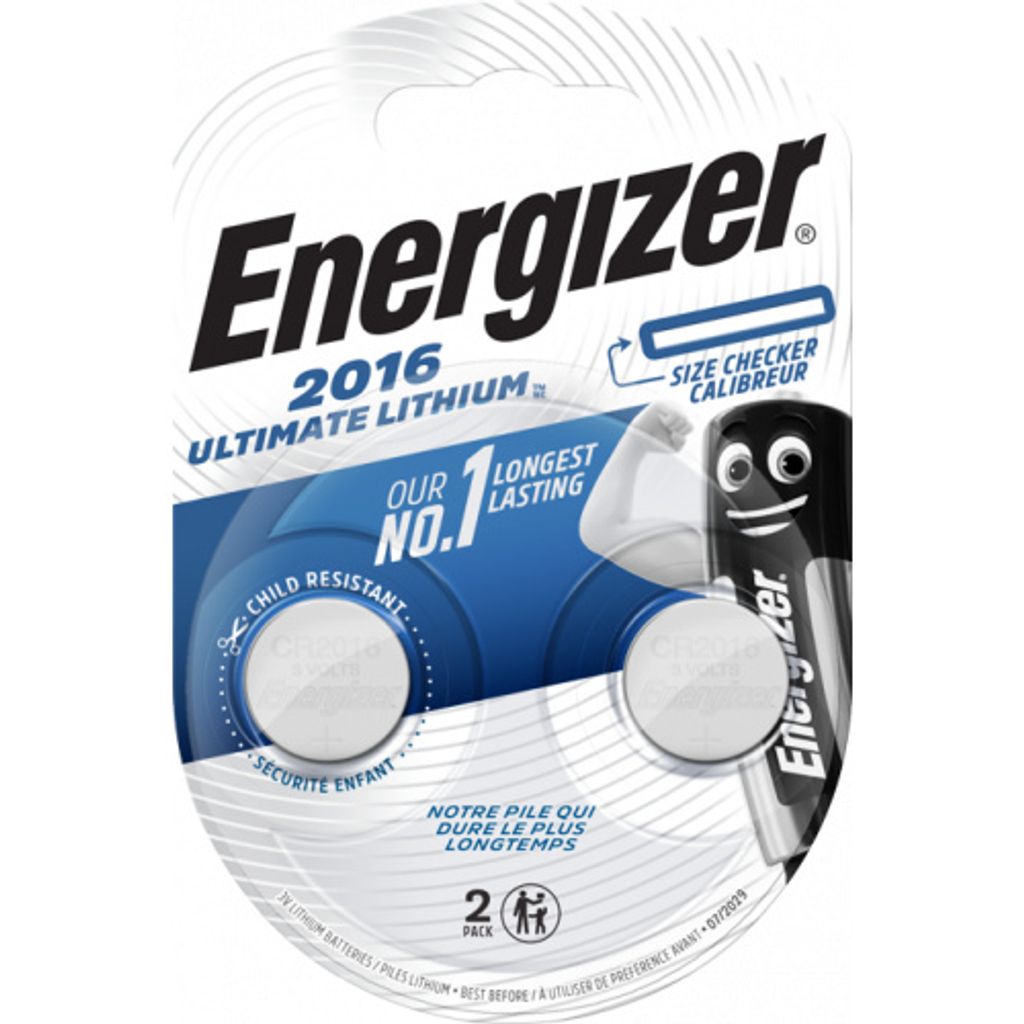 Baterie Energizer ULTIMATE LITHIUM CR2016 - 2ks Obrázek produktu 