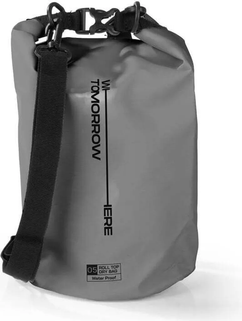 Zaino Impermeabile 5L Where Tomorrow | Sacca Mare e Montagna Grigia