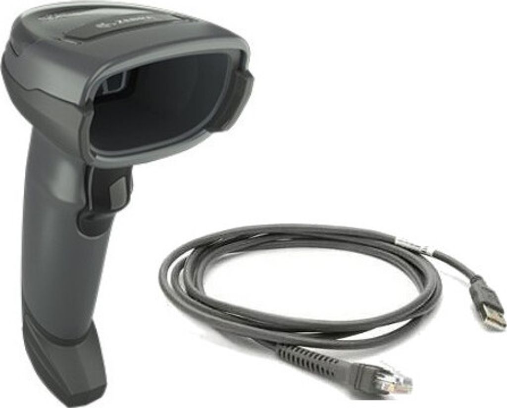 Zebra DS4608, 2D, HD, USB, RS232, Kit (USB), schwarz Produktbild 