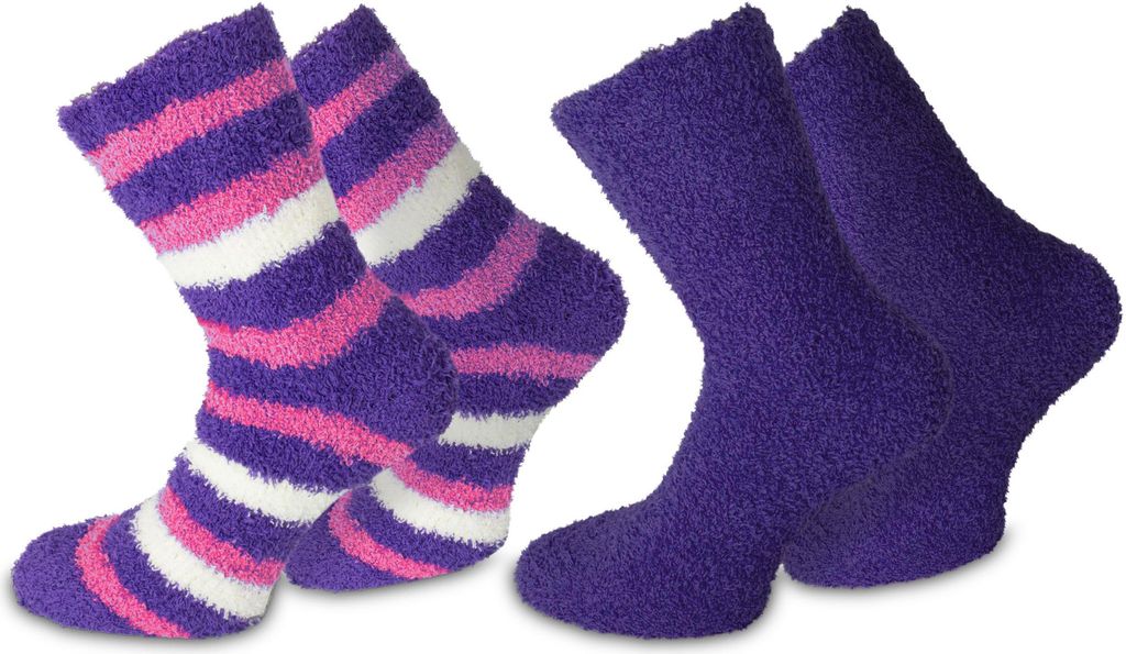 normani 2 Paar Kuschel-Socken Ringel