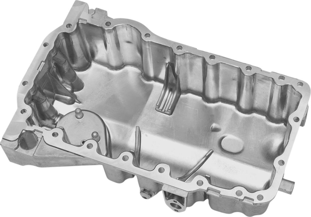 06F103603 Motorölwanne Ölwanne Getriebeölwanne für Volkswagen Polo 2014-2017 Aluminium Silberton