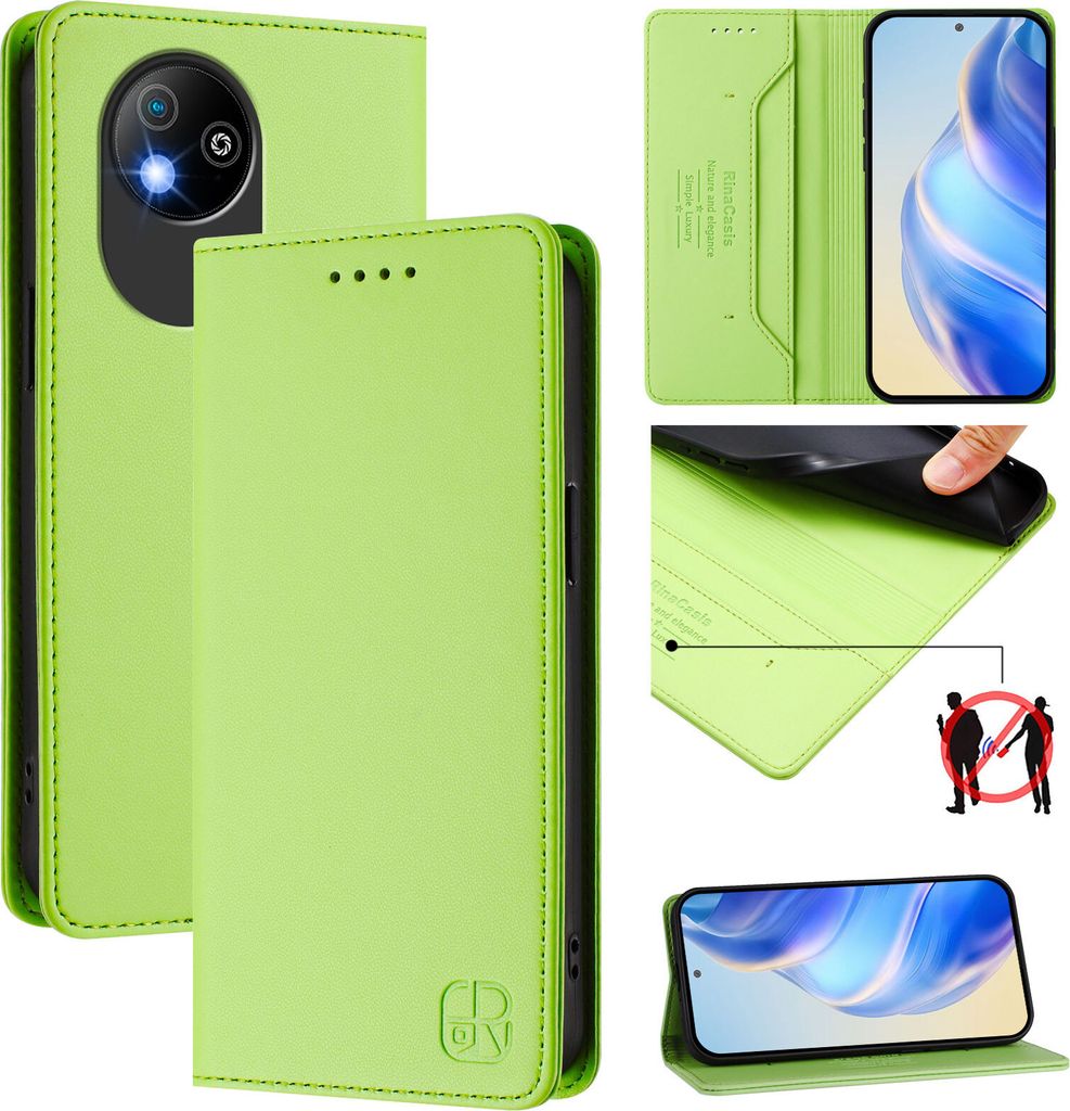 Lederhülle für ZTE Blade A35 Lite/A35 Core Hülle Flip Produktbild 