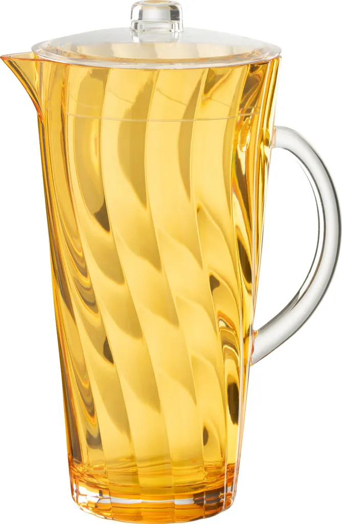 Pichet orange J-Line vagues en plastique léger - Pichet design coloré