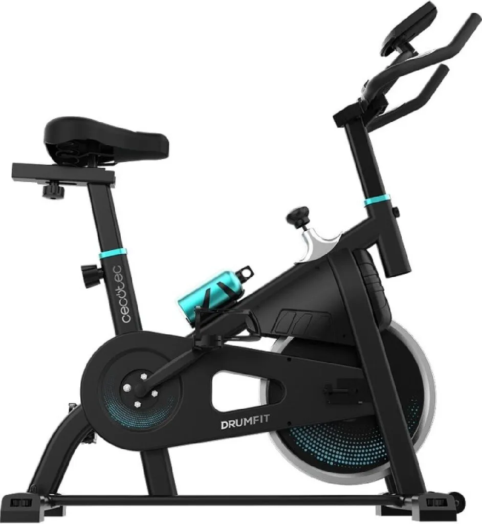 Cecotec DrumFit Interior Vélo d'appartement Noir avec écran LCD complet