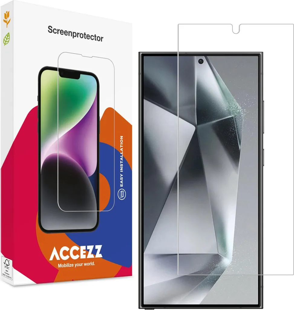 Accezz Vetro Temperato per Samsung Galaxy S24 Ultra - Facile da Usare
