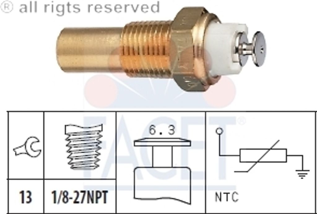 Facet Sensor, Kühlmitteltemperatur 7.3235