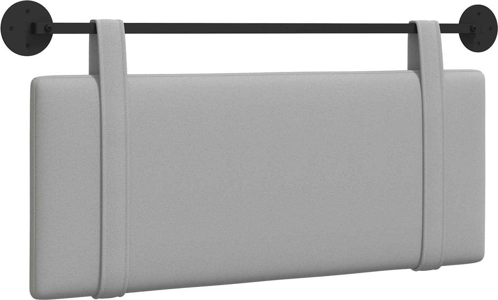Hängevorderseite Wandmontiert Wolkengrau 110 x 55 x 5 cm Stoff