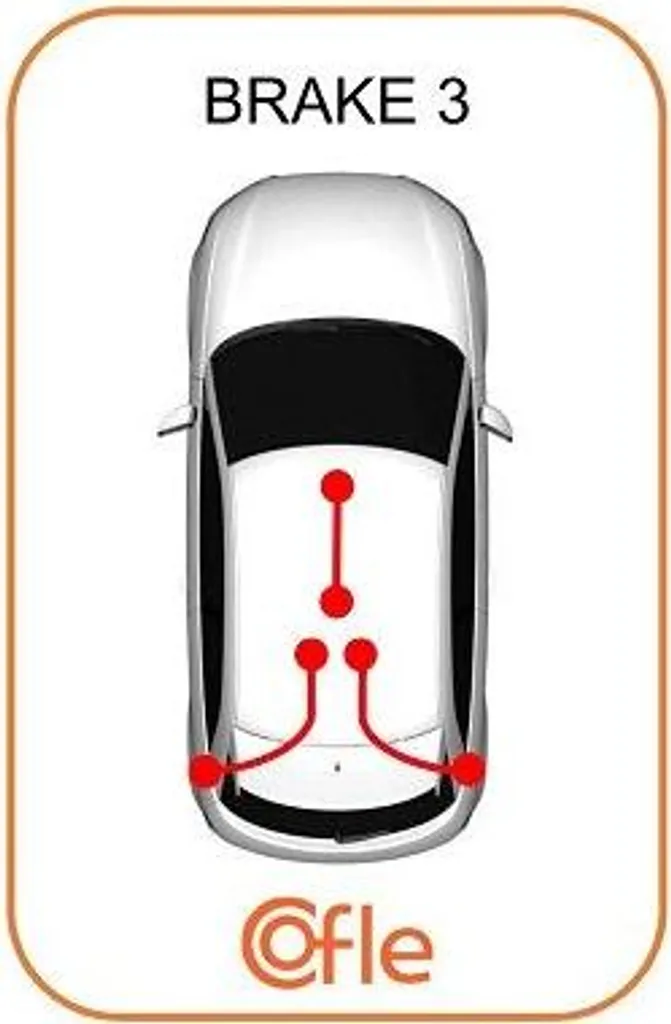Câble de frein à main COFLE 17.0128 compatible avec Nissan Almera OE 365304M400