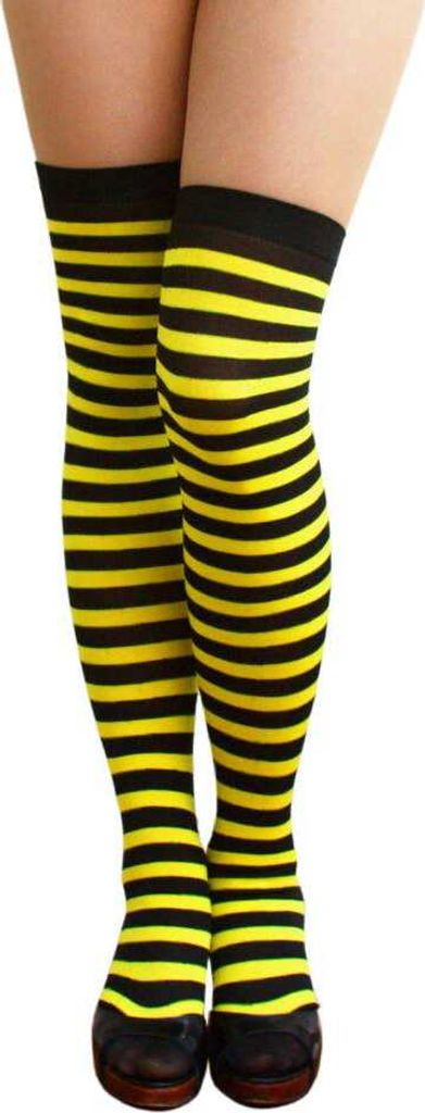 Oblique Unique Ringel Strumpfhose Overknee geringelt Produktbild 