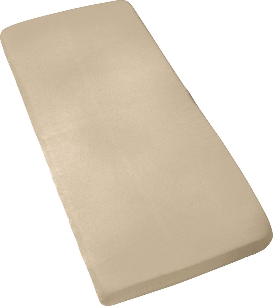 Erwin Müller Baby-Spannbettlaken Murnau" taupe 40x90 cm"