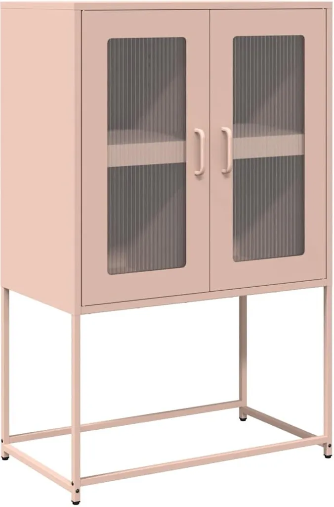Organisateur de Maison Rosa Highboard en Acier Idéal Salon et Bureau