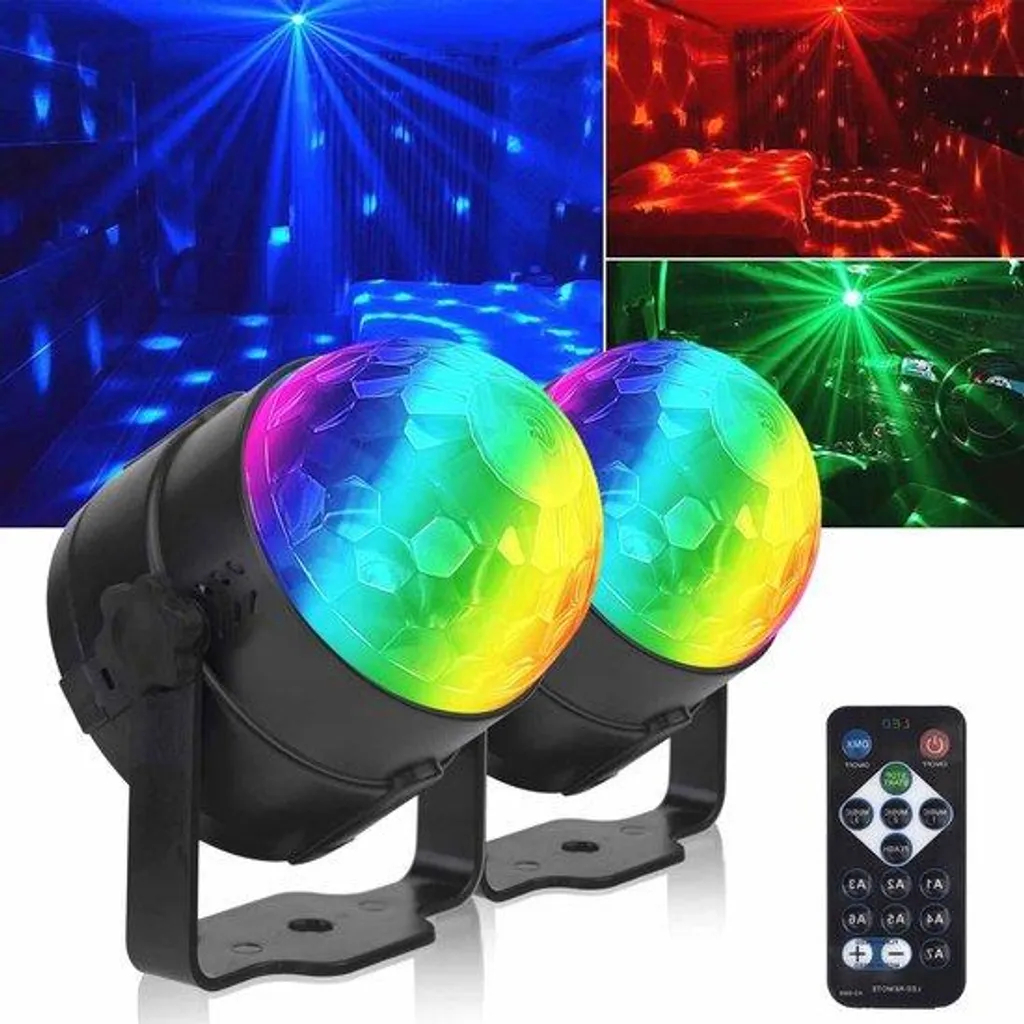 Kit éclairage fête à détection sonore USB avec effets stroboscopiques