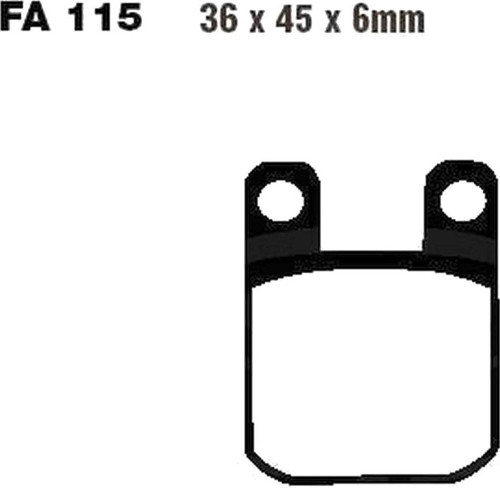Bremsbeläge Hinterrad für Beta Alp 200 Baujahr 2000-2004 Bremsklotz von EBC - Neu