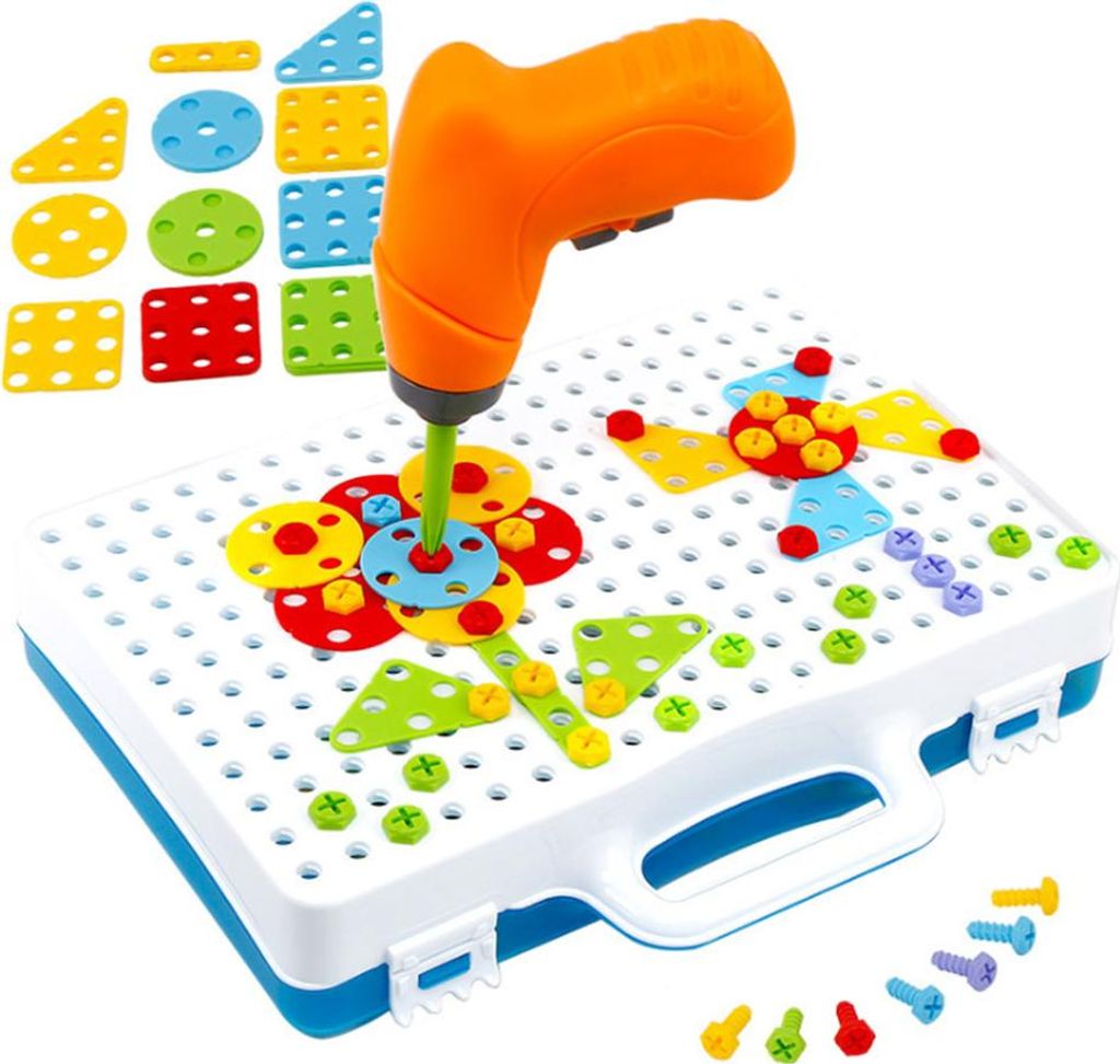 Elektrische Bohrmutter Demontage Puzzle Spielzeug Kinder DIY dreidimensionale Kunststoff