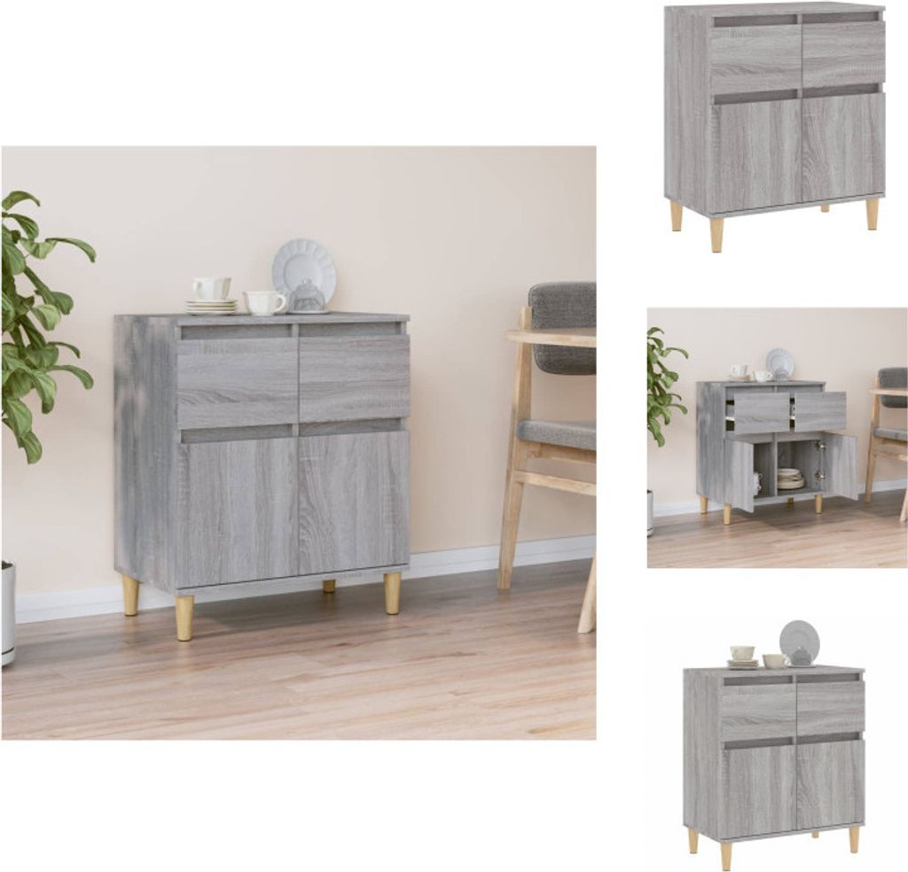 vidaXL Sideboard Grau Sonoma 60x35x70 cm Holzwerkstoff - Sideboards
