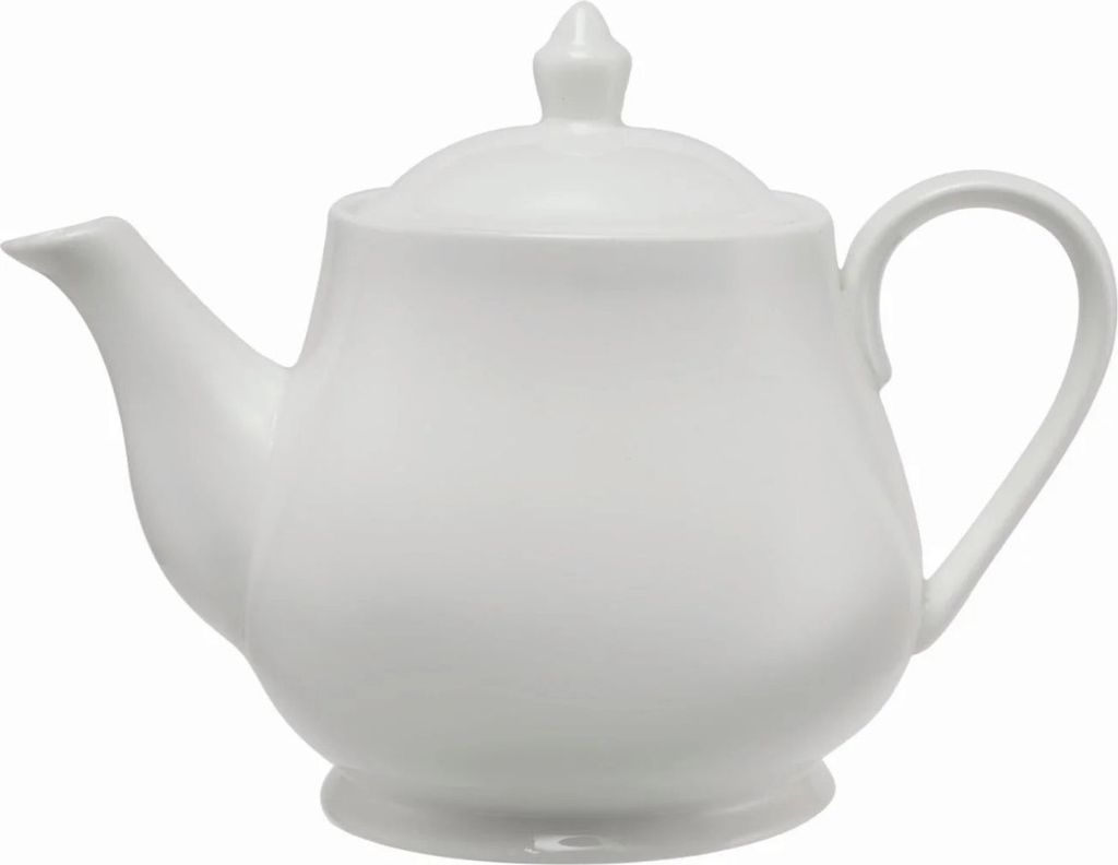 Maxwell & Williams Teekanne White Basics, Kanne, Porzellan, Weiß, 1 L, WBA0007