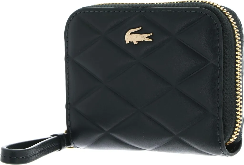 Porte-monnaie Lacoste Compact en Cuir Vert Sinople pour Usage Quotidien