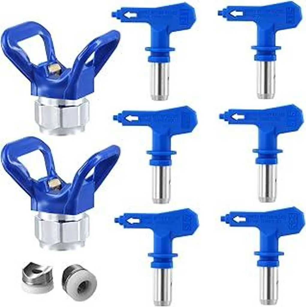 Punte per verniciatura airless, set di ugelli reversibili, 6 misure (211/315/417/517/515/523) Per abitazioni e edilizia