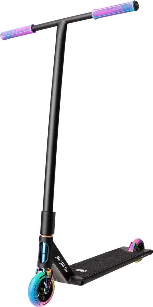 NKD Stunt Scooter Mono Schwarz / Regenbogen 89 cm / 95 cm / 99,3 cm