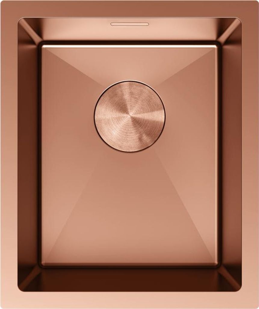 Mexen Trixo Edelstahlspüle 1-Becken 370 x 440 mm, Kupfer - 6412371000-65